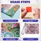 2 Pieces DIY Diamond Painting Purses 5D DIY Diamond Painting Handbag Diamond Art Wristlet Clutch Bag for Women Girls Art Craft Makeup Gift (Mandala)